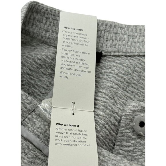 Eileen Fisher System NWT Textural Cotton Tencel Stretch Jacket Gray White Size L - Picture 10 of 12